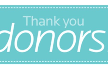 Thank you donors! button